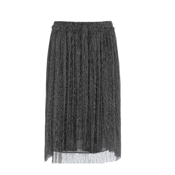 Isabel Marant Étoile Beatrice Metallic Pleated Skirt 36 - Picture 2 of 12